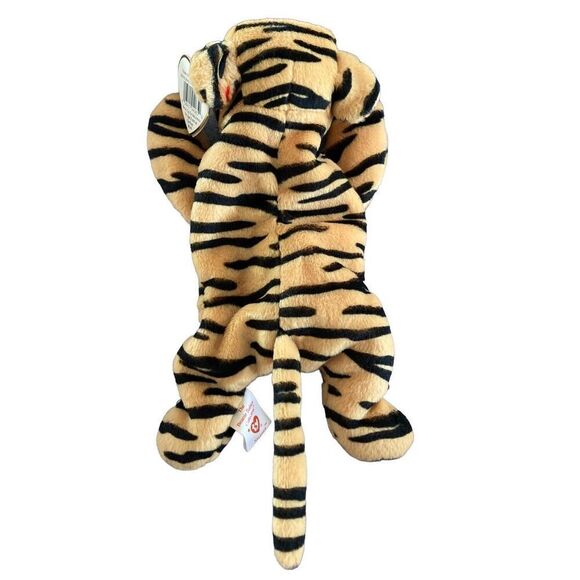 Stripes the Tiger PVC Ty 1995 Beanie Baby Plush Collectible Nostalgia Stuffed An - Picture 2 of 10